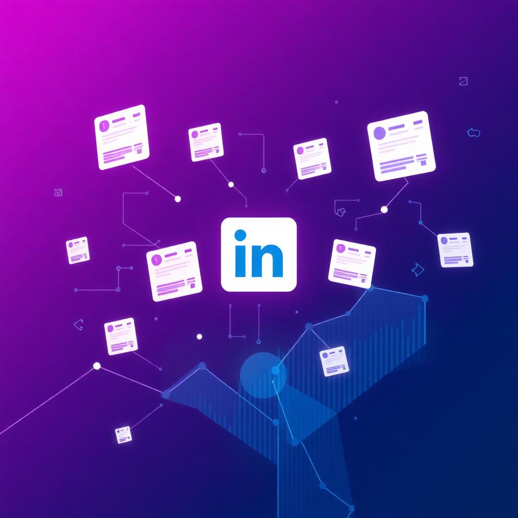 B2B Marketing Agent - LinkedIn automation visualization